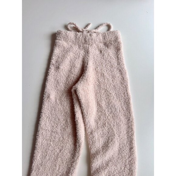 SKIMS Cozy Knit Dusk Light Pink Fuzzy Jogger Sweatpants Pants, Size XXS/XS - Picture 9 of 14